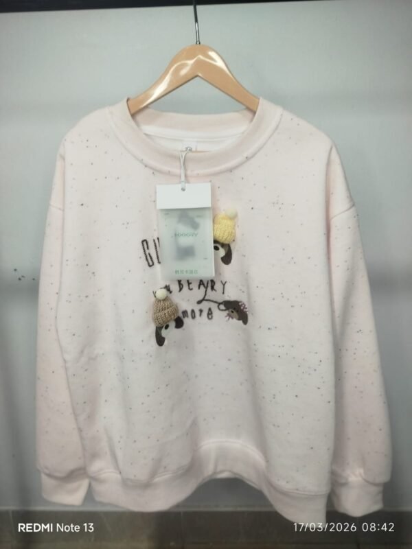 Sudadera "Beary More" – Rosa Pastel