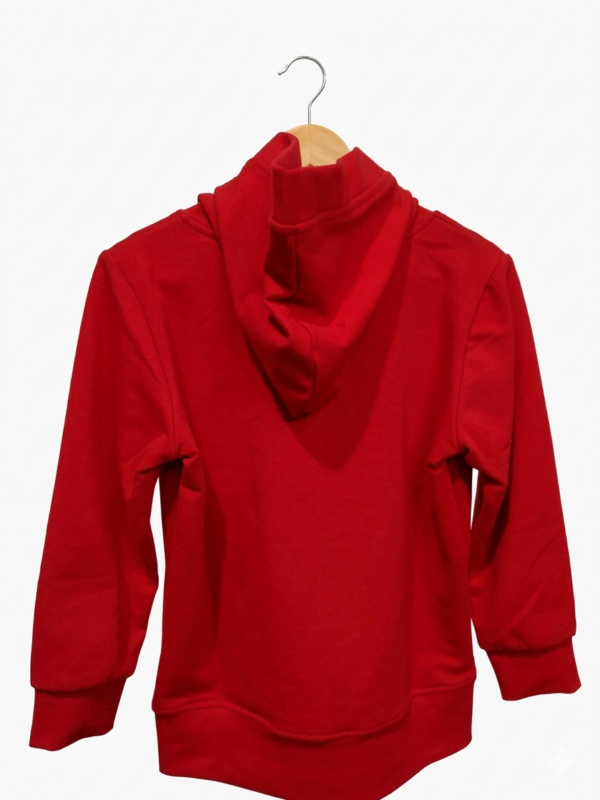 Polera con Capucha "Aventura de Dinosaurios" – Rojo Vibrante