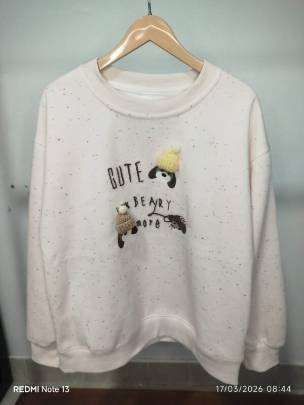 Sudadera "Beary More" – Rosa Pastel