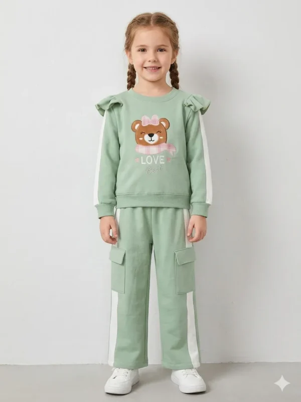 conjunto1 conjunto "Bear Love" – Verde Menta y Blanco (2 Piezas) (copia)