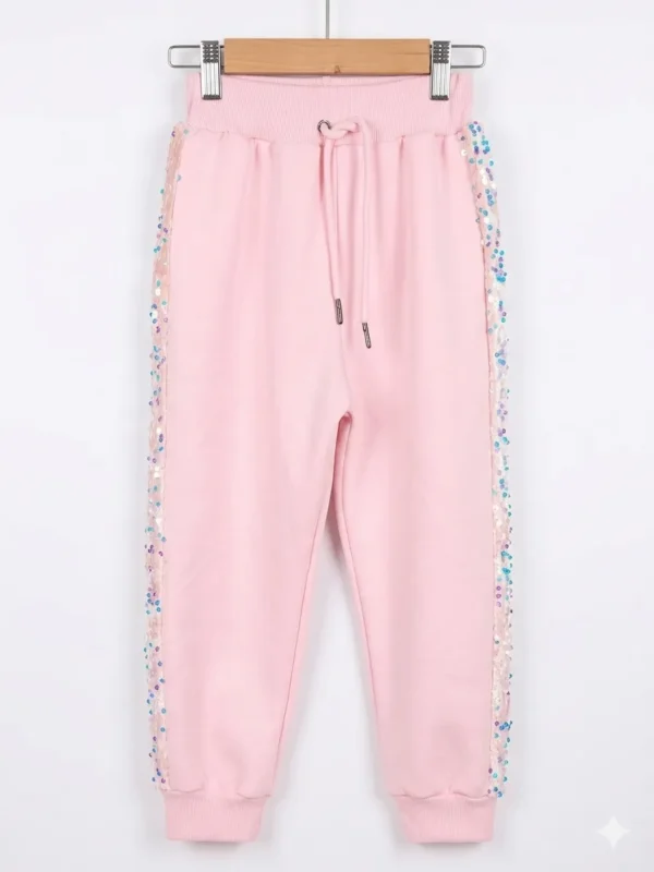 conjunto2_1 Conjunto "Pink Shine" – Chaqueta y Jogger con Bandas de Lentejuelas